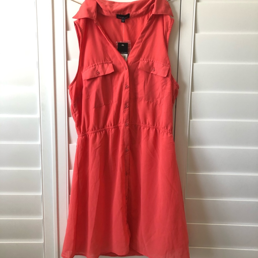 NWT Ultra Flirt Collared Dress XL